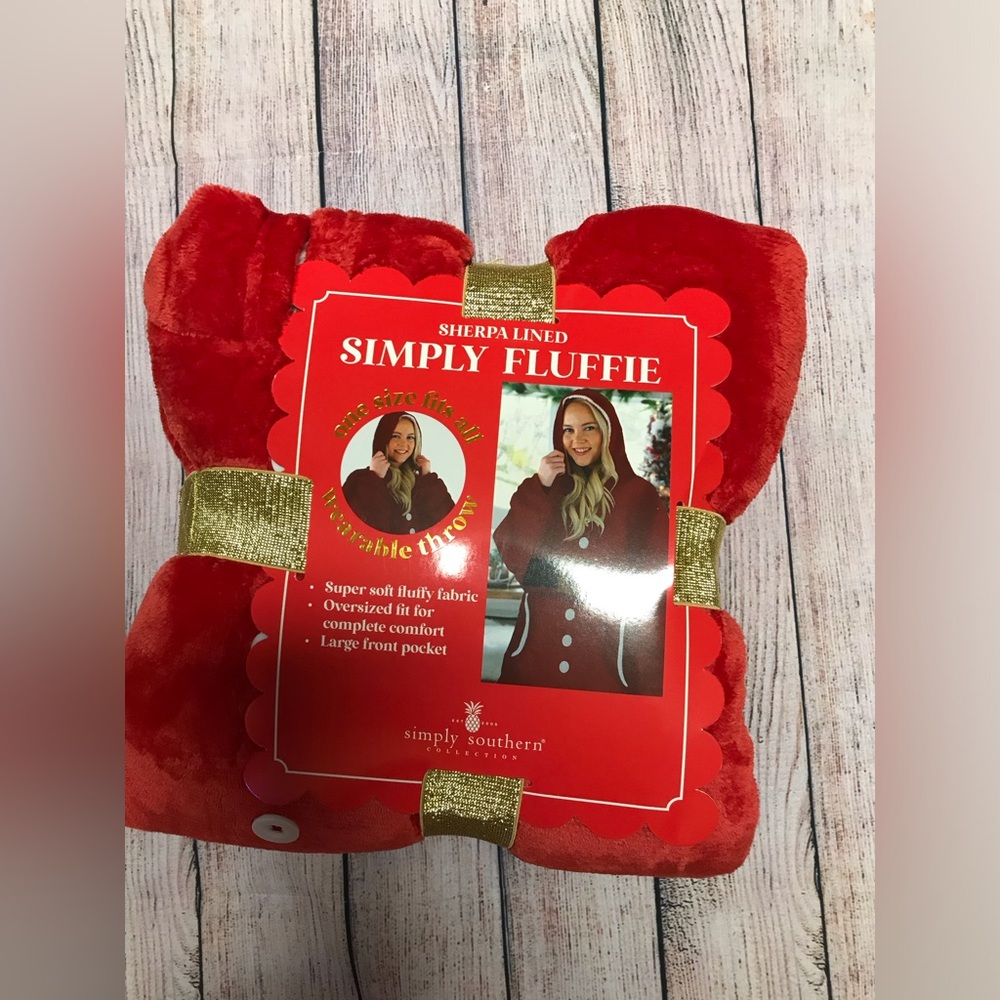 Simply Southern Red Wearable Santa Throw